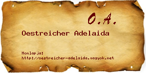 Oestreicher Adelaida névjegykártya